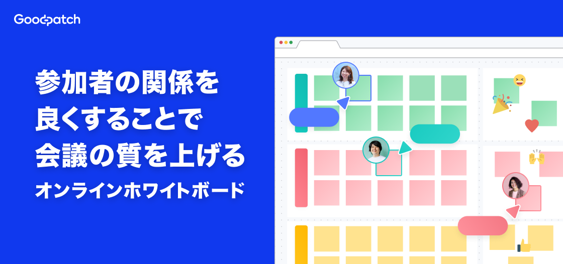 参加者の関係を良くすることで会議の質を上げる、オンラインホワイトボード