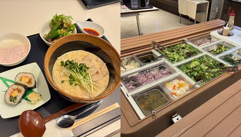 食事・サラダバー ※メニューは日によって異なります